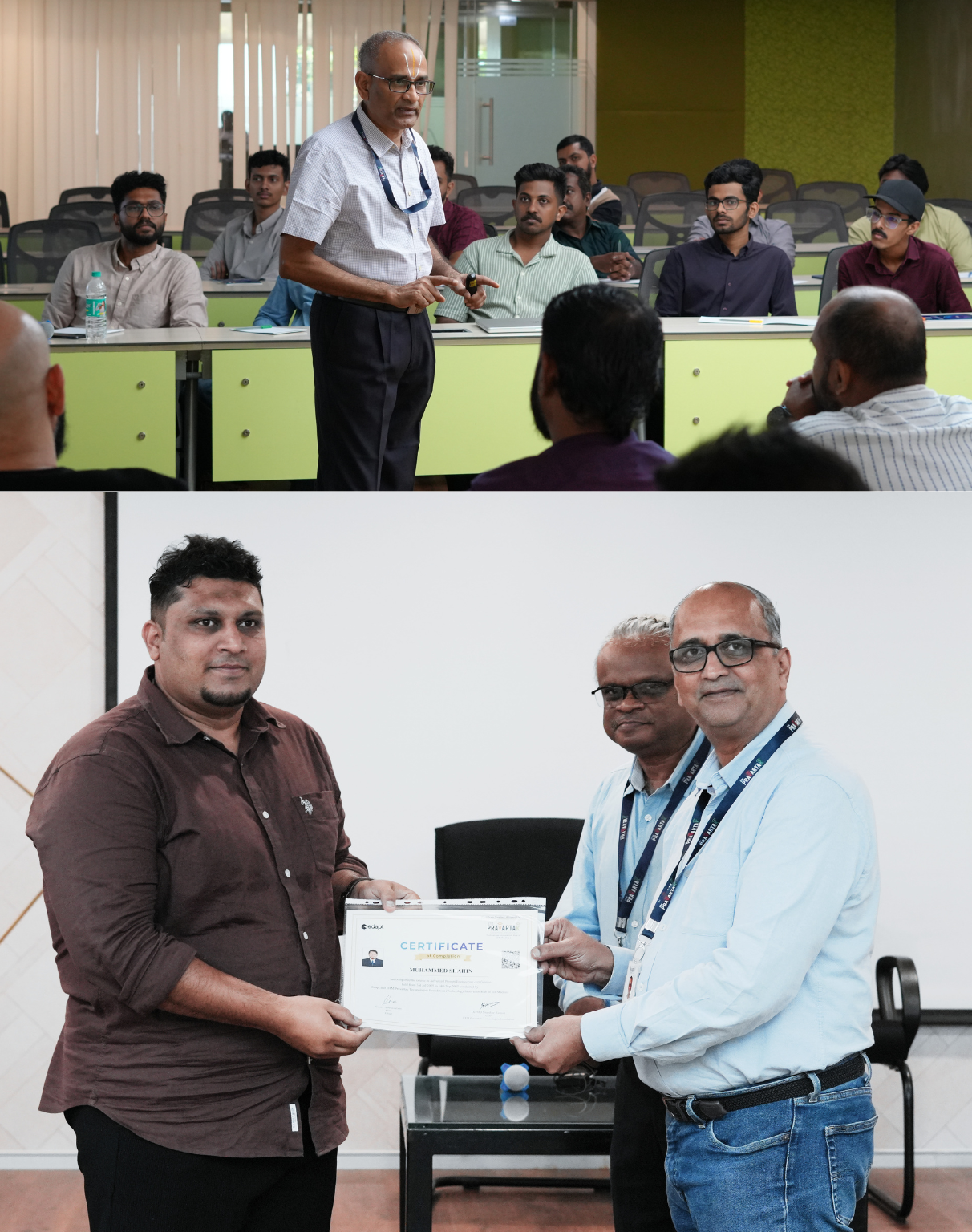 Slide 12 - Participant receiving certificate award