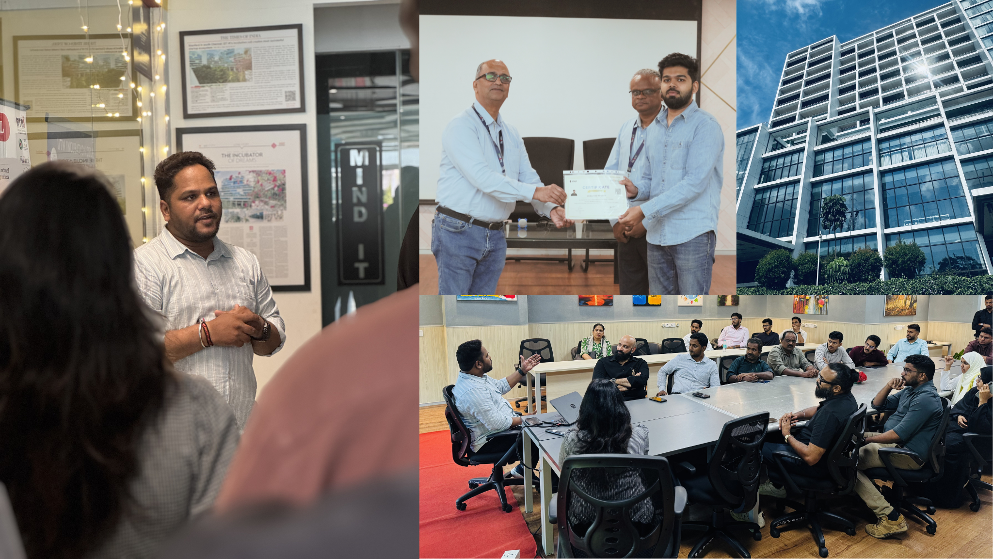 IIT Madras campus and hands-on learning with mentors